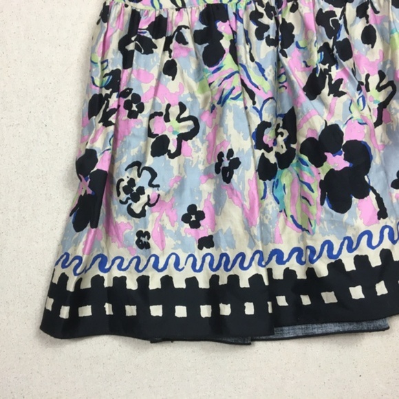 🌟HP🌟🧚‍♀️Anthropologie Anna Sui Pleated Floral Skirt EUC - Picture 4 of 6